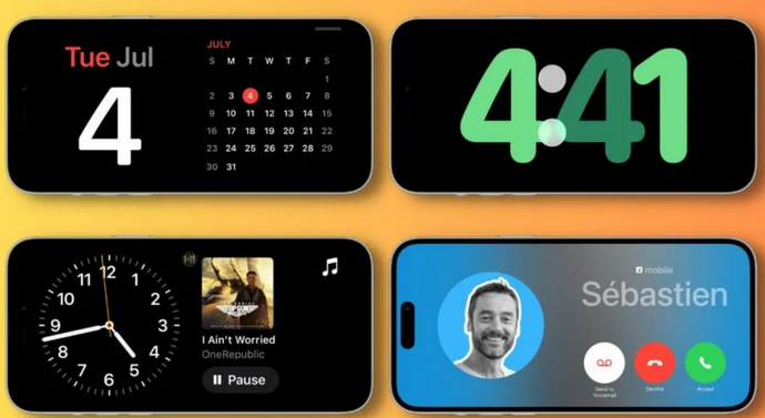 高坪苹果手机维修分享iOS17横屏充电待机显示有什么好处 