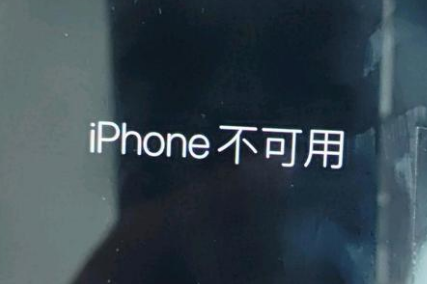 高坪苹果服务网点分享锁屏界面显示“iPhone 不可用”如何解决 